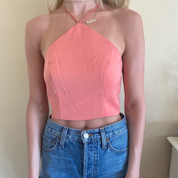 Sabo Skirt Tops - Sabo Skirt Peach Crop Top